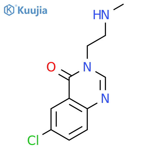4(3H)-QUINAZOLINONE, 6-CHLORO-3-[2-(METHYLAMINO)ETHYL]- structure