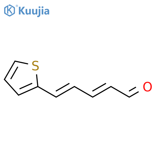 2,4-Pentadienal, 5-(2-thienyl)-, (2E,4E)- structure