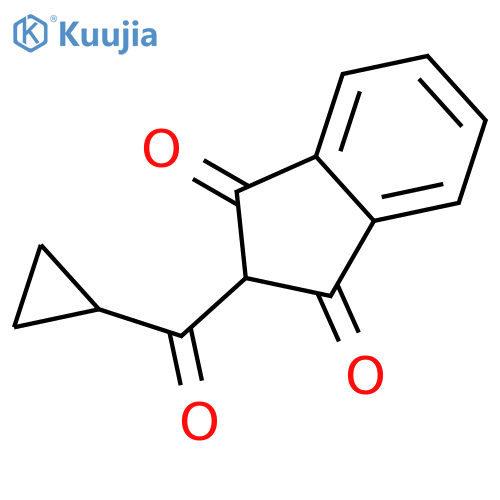 1H-Indene-1,3(2H)-dione, 2-(cyclopropylcarbonyl)- structure
