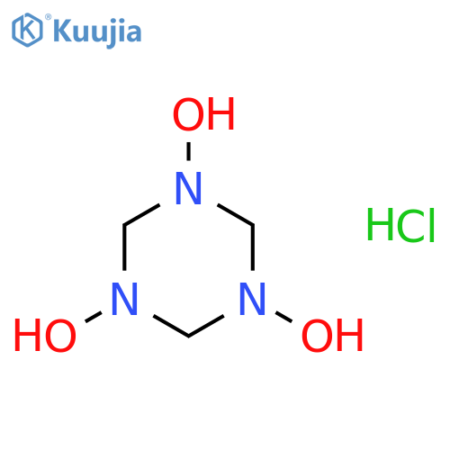 1,3,5-Triazine, hexahydro-1,3,5-trihydroxy-, monohydrochloride structure