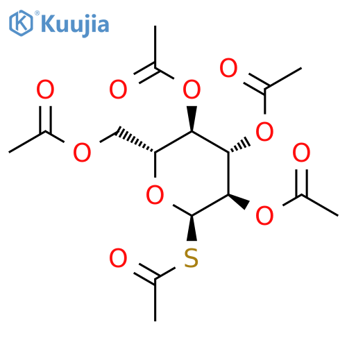 1-Thio-alpha-D-glucopyranosepentaacetate structure