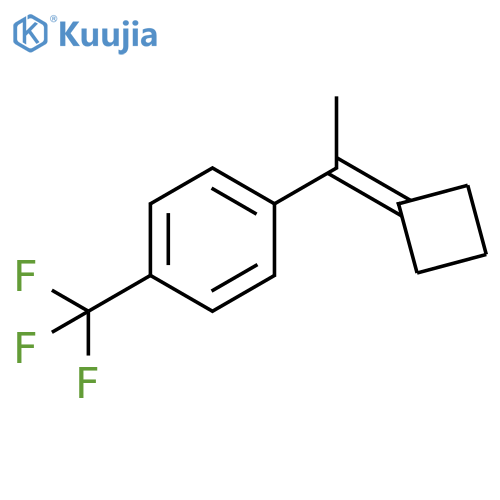 Benzene, 1-(1-cyclobutylideneethyl)-4-(trifluoromethyl)- structure
