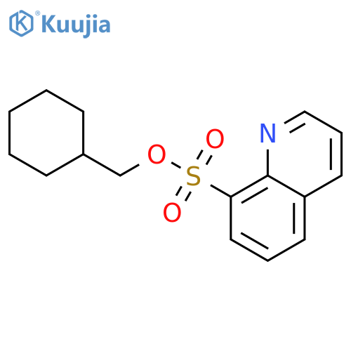 8-Quinolinesulfonic acid, cyclohexylmethyl ester structure