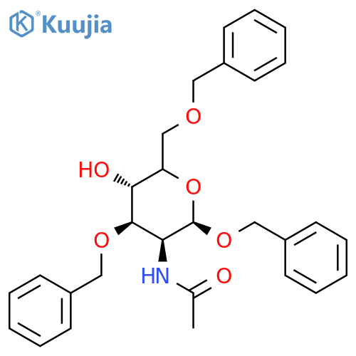 Benzyl 2-Acetamido-2-deoxy-3,6-di-O-benzyl-β-D-glucopyranoside structure