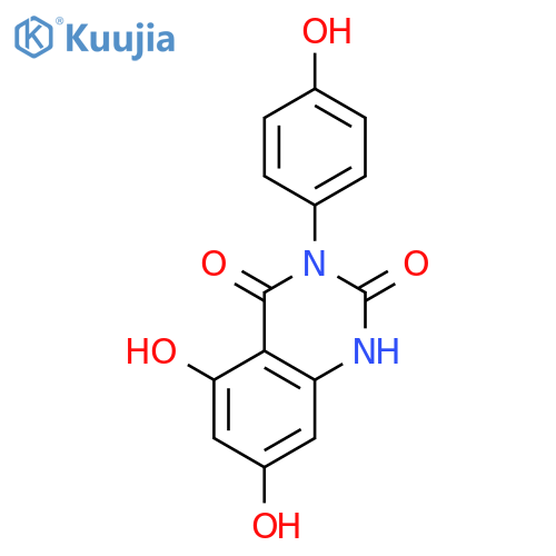 2,4(1H,3H)-QUINAZOLINEDIONE, 5,7-DIHYDROXY-3-(4-HYDROXYPHENYL)- structure