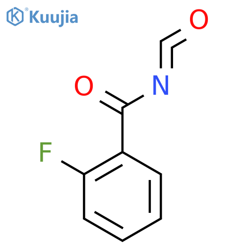 Benzoyl isocyanate, 2-fluoro- structure