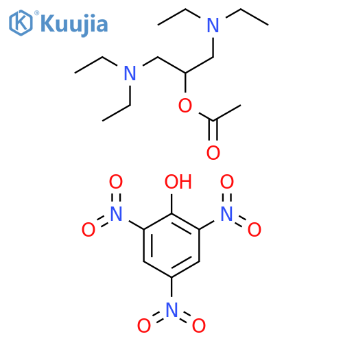 2-Propanol, 1,3-bis(diethylamino)-, acetate (ester), compd. with 2,4,6-trinitrophenol (1:2) (9CI) structure