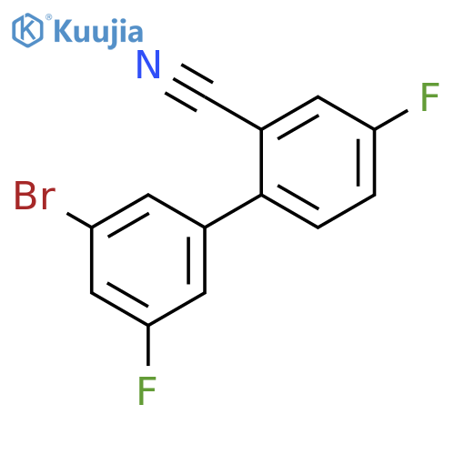 [1,1'-Biphenyl]-2-carbonitrile, 3'-bromo-4,5'-difluoro- structure