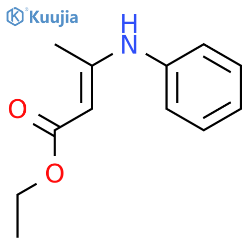 Ethyl 3-anilinocrotonate structure