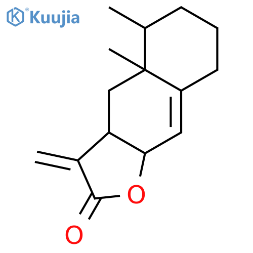 (3aS,4aR,5S,9aS)-4a,5-dimethyl-3-methylidene-3a,4,4a,5,6,7,8,9a-octahydronaphtho[2,3-b]furan-2(3H)-one structure