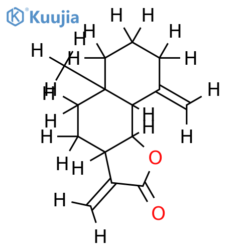 4(15),11(13)-eudesmadien-12,6alpha-olide structure