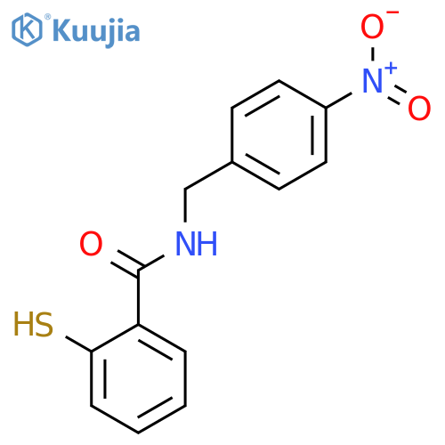 N-[(4-Nitrophenyl)methyl]-2-sulfanylbenzamide structure