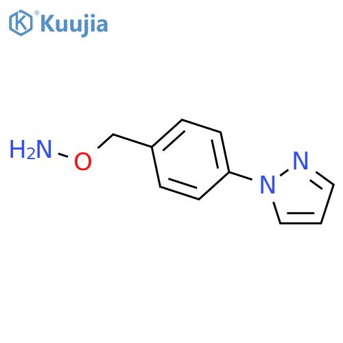 O-{4-(1H-pyrazol-1-yl)phenylmethyl}hydroxylamine structure