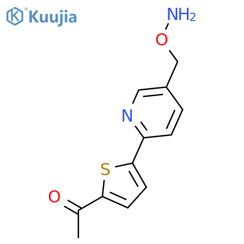 Ethanone, 1-[5-[5-[(aminooxy)methyl]-2-pyridinyl]-2-thienyl]- structure