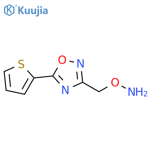 1,2,4-Oxadiazole, 3-[(aminooxy)methyl]-5-(2-thienyl)- structure