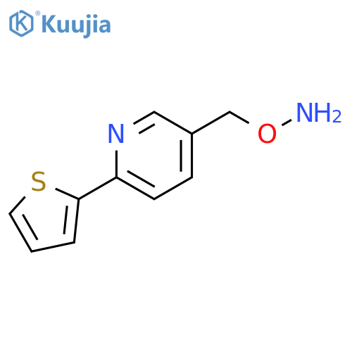Pyridine, 5-[(aminooxy)methyl]-2-(2-thienyl)- structure