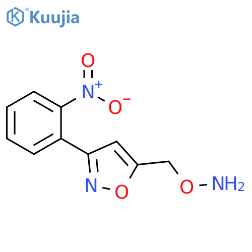 Isoxazole, 5-[(aminooxy)methyl]-3-(2-nitrophenyl)- structure