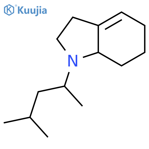1H-Indole, 1-(1,3-dimethylbutyl)-2,3,5,6,7,7a-hexahydro- structure