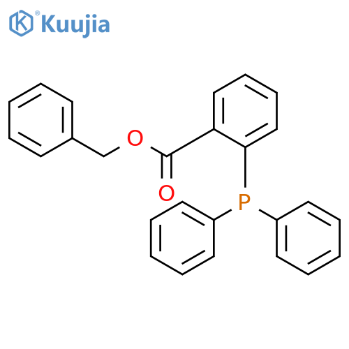 Benzoic acid, 2-(diphenylphosphino)-, phenylmethyl ester structure