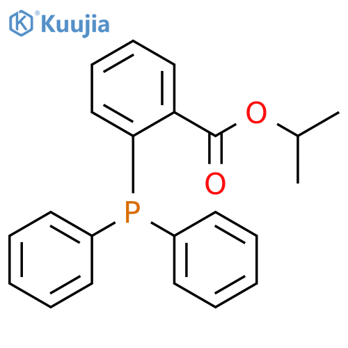 Benzoic acid, 2-(diphenylphosphino)-, 1-methylethyl ester structure