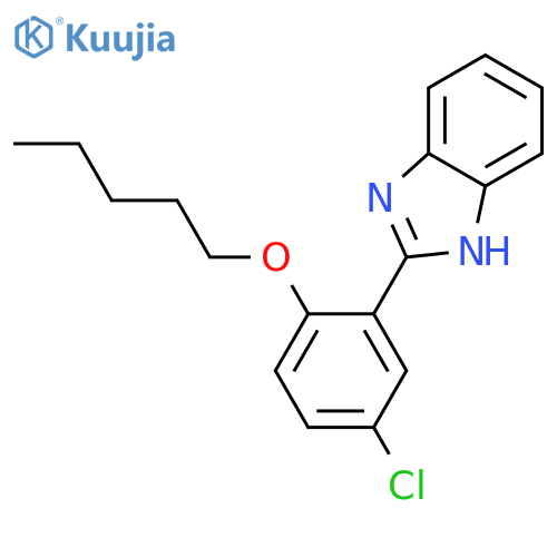 1H-Benzimidazole, 2-[5-chloro-2-(pentyloxy)phenyl]- structure