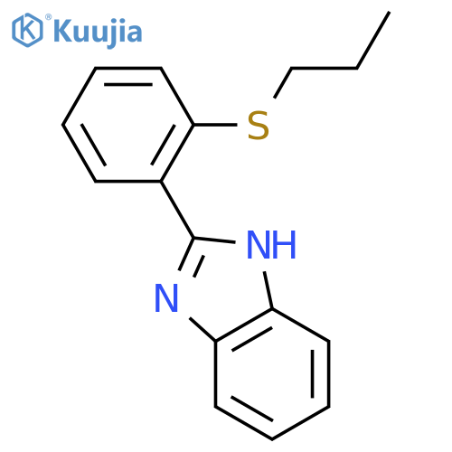 1H-Benzimidazole, 2-[2-(propylthio)phenyl]- structure