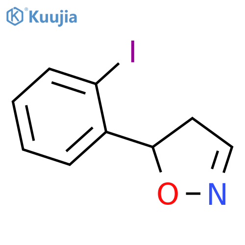 Isoxazole, 4,5-dihydro-5-(iodophenyl)- structure