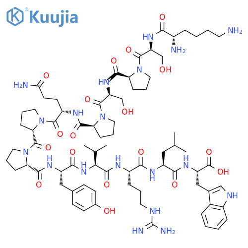 L-Tryptophan,L-lysyl-L-seryl-L-prolyl-L-seryl-L-prolyl-L-glutaminyl-L-prolyl-L-prolyl-L-tyrosyl-L-valyl-L-arginyl-L-leucyl- structure