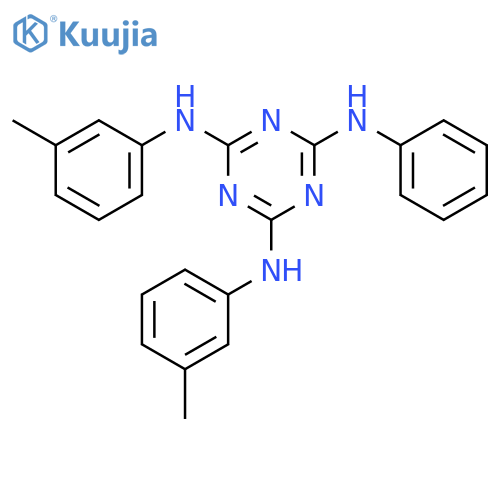 N~2~,N~4~-Bis(3-methylphenyl)-N~6~-phenyl-1,3,5-triazine-2,4,6-triamine structure