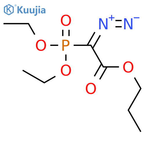 ACETIC ACID, DIAZO(DIETHOXYPHOSPHINYL)-, PROPYL ESTER structure