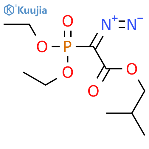 Acetic acid, diazo(diethoxyphosphinyl)-, 2-methylpropyl ester structure