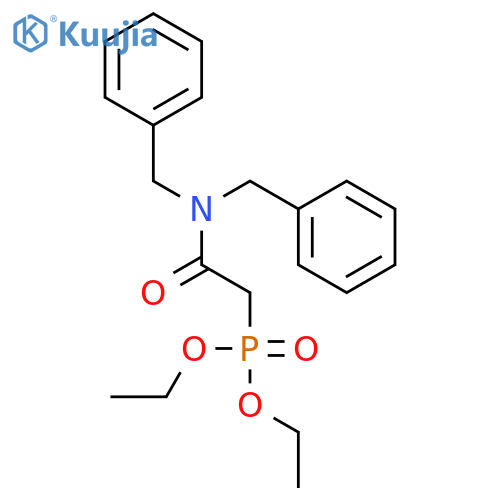 Phosphonic acid, [2-[bis(phenylmethyl)amino]-2-oxoethyl]-, diethyl ester structure