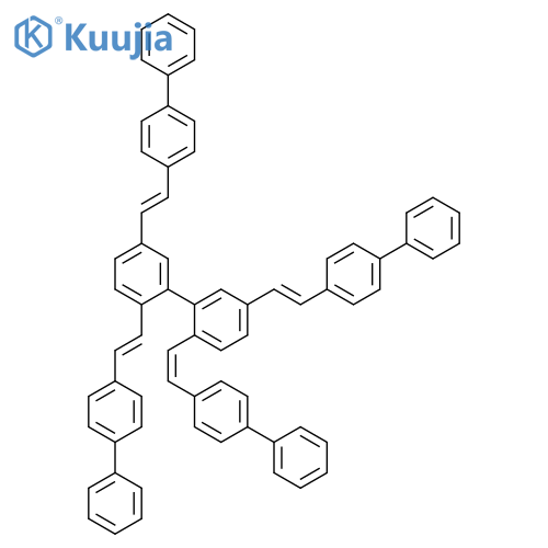 1,1'-BIPHENYL, 2,2',5,5'-TETRAKIS(2-[1,1'-BIPHENYL]-4-YLETHENYL)- structure