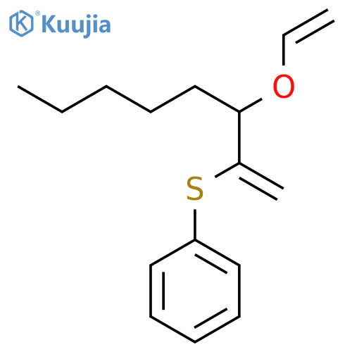 Benzene, [[2-(ethenyloxy)-1-methyleneheptyl]thio]- structure