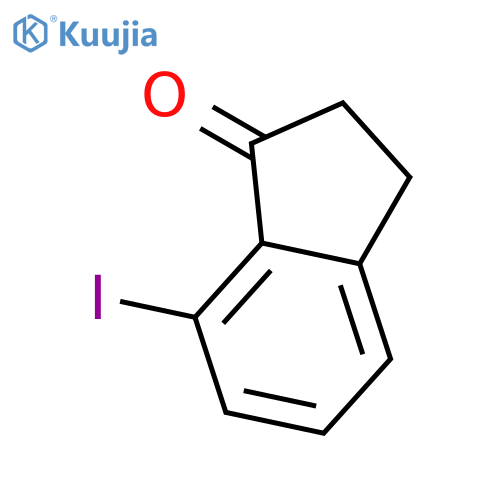 7-iodo-2,3-dihydro-1H-inden-1-one structure