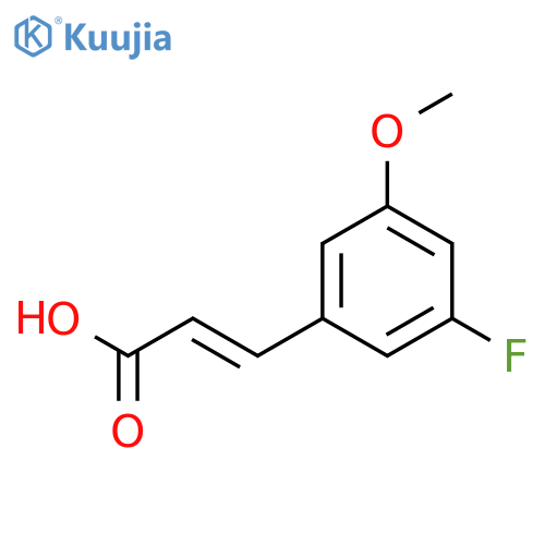 3-(3-fluoro-5-methoxyphenyl)prop-2-enoic Acid structure