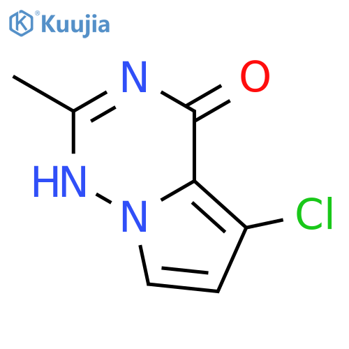 5-chloro-2-methyl-3H,4H-pyrrolo[2,1-f][1,2,4]triazin-4-one structure