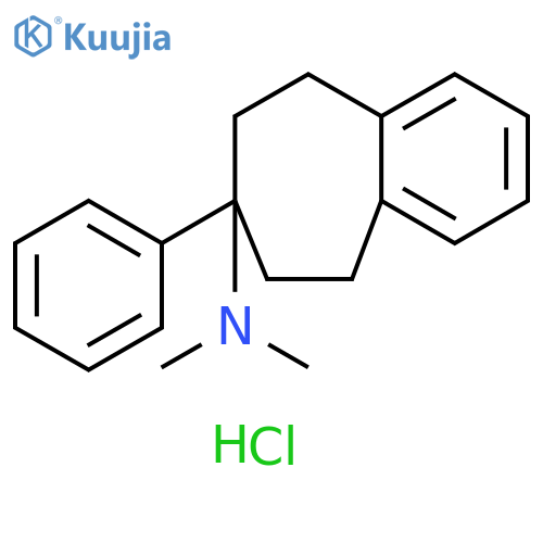 5H-Benzocyclohepten-7-amine, 6,7,8,9-tetrahydro-N,N-dimethyl-7-phenyl-, hydrochloride (1:1) structure