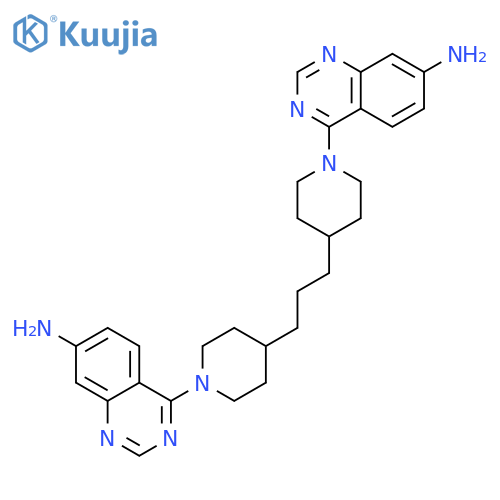 7-QUINAZOLINAMINE, 4,4'-(1,3-PROPANEDIYLDI-4,1-PIPERIDINEDIYL)BIS- structure