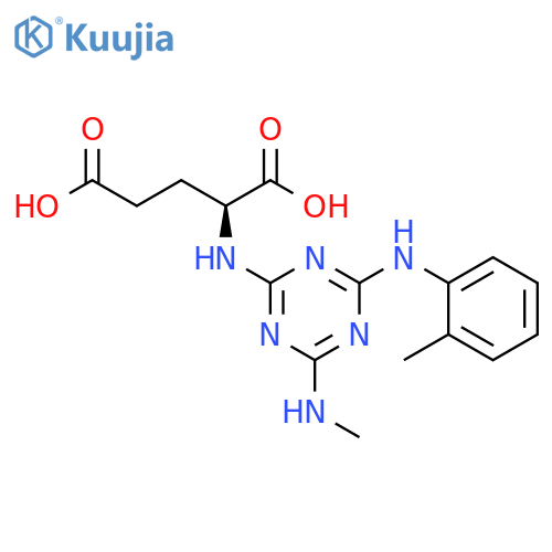 L-Glutamic acid,N-[4-(methylamino)-6-[(2-methylphenyl)amino]-1,3,5-triazin-2-yl]- structure