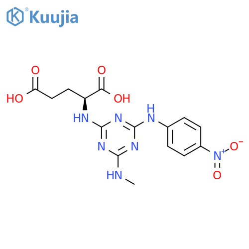 L-Glutamic acid,N-[4-(methylamino)-6-[(4-nitrophenyl)amino]-1,3,5-triazin-2-yl]- structure