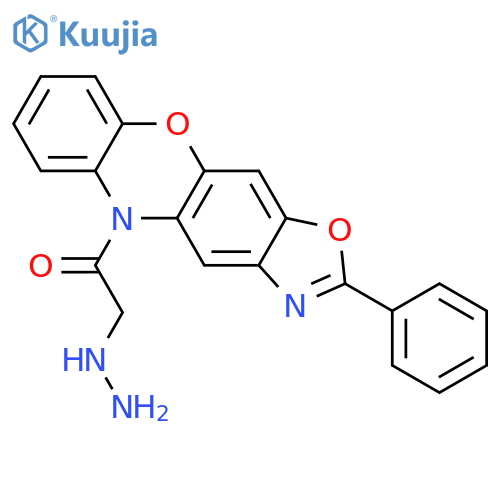 5H-Oxazolo[4,5-b]phenoxazine, 5-(hydrazinoacetyl)-2-phenyl- structure