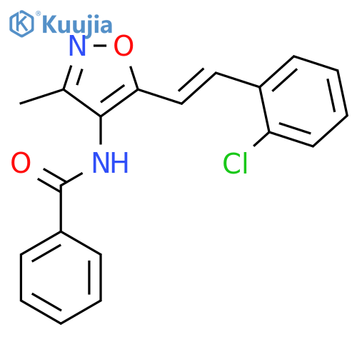 BENZAMIDE, N-[5-[2-(2-CHLOROPHENYL)ETHENYL]-3-METHYL-4-ISOXAZOLYL]- structure