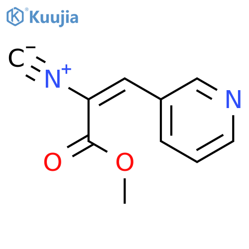 2-Propenoic acid, 2-isocyano-3-(3-pyridinyl)-, methyl ester structure