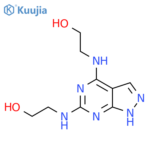 2,2'-(1H-pyrazolo[3,4-d]pyrimidine-4,6-diyldiimino)diethanol structure