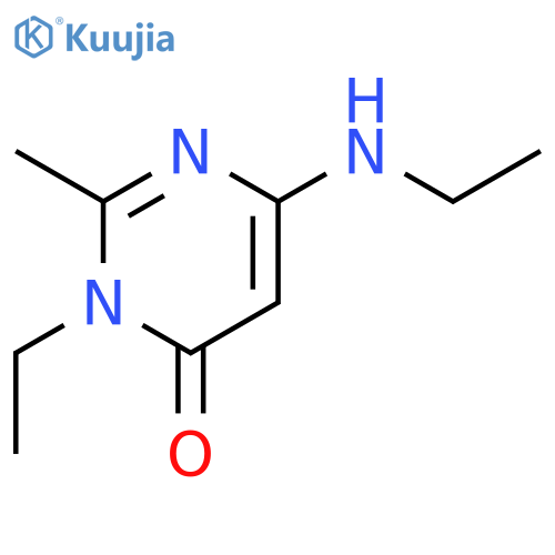 4(3H)-Pyrimidinone, 3-ethyl-6-(ethylamino)-2-methyl- structure