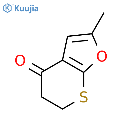 4H-THIOPYRANO[2,3-B]FURAN-4-ONE, 5,6-DIHYDRO-2-METHYL- structure
