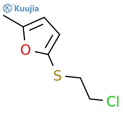 FURAN, 2-[(2-CHLOROETHYL)THIO]-5-METHYL- structure