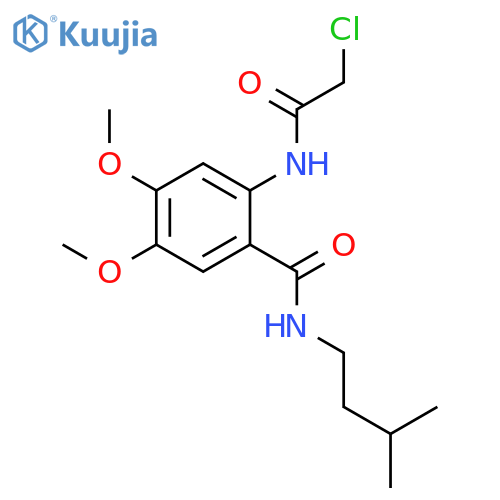 2-(2-Chloroacetamido)-4,5-dimethoxy-N-(3-methylbutyl)benzamide structure