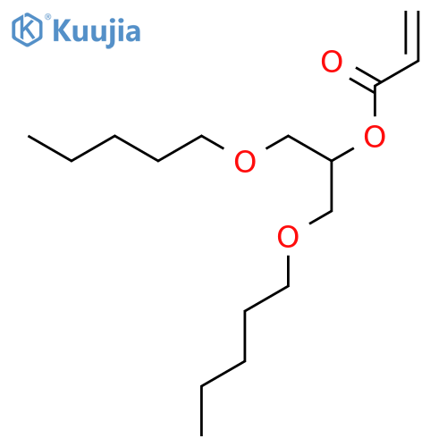 2-Propenoic acid, 2-(pentyloxy)-1-[(pentyloxy)methyl]ethyl ester structure